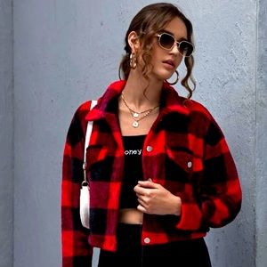 Collared buttoned front buffalo Plait Jacket